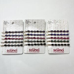 15-piece Scunci Goldtone Cute Multicolor Rhinestone Bobby Metal Hair Pins